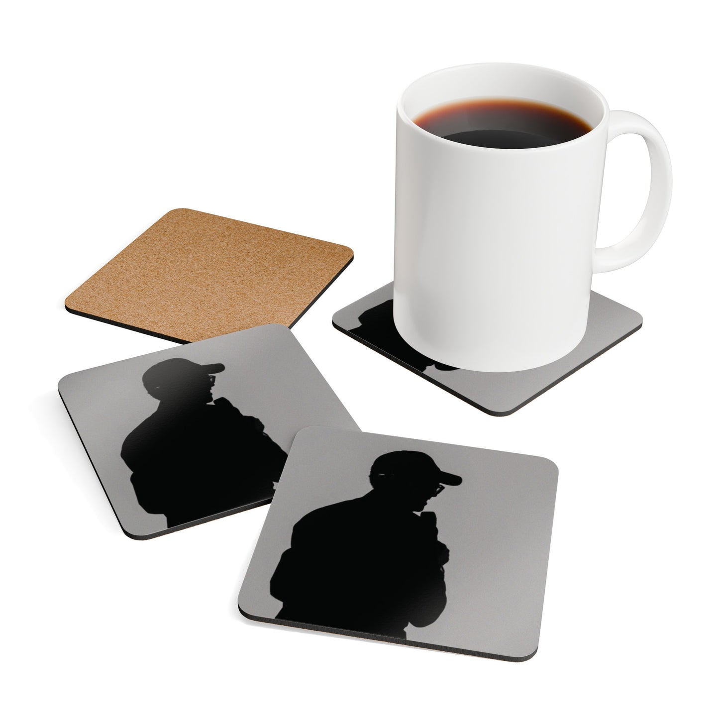 Muzehe Wacu - Corkwood Coaster Set